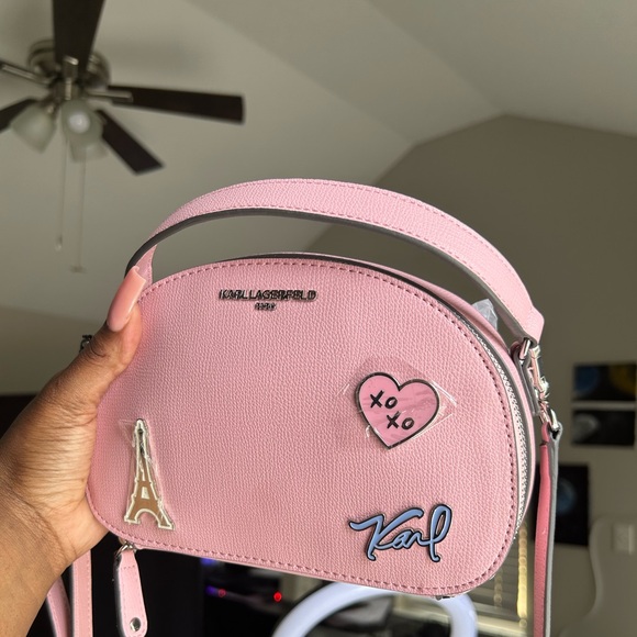 Karl Lagerfeld pink cross body Brand new WITH TAG! - Picture 2 of 2